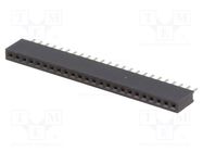 Socket; pin strips; female; PIN: 24; straight; 1.27mm; THT; 1x24 CONNFLY