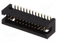 Connector: IDC; socket; male; PIN: 26; straight; SMT; 1.27mm CONNFLY