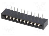 Connector: FFC/FPC; angled 90°; PIN: 10; Non-ZIF; THT; tinned; 20mΩ CONNFLY