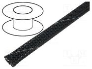 Braid; polyester; Package: 100m; ØBraid : 7÷13nom.8mm; dark grey 4CARMEDIA