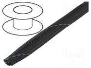 Braid; polyester; Package: 100m; ØBraid : 11÷17nom.12mm; dark grey 4CARMEDIA