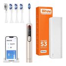 Sonic toothbrush with app, tips set and travel etui S3 (champagne gold), Bitvae