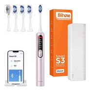 Sonic toothbrush with app, tips set and travel etui S3 (pink), Bitvae