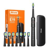 Sonic toothbrush with tips set and travel case BV E11 (Black), Bitvae