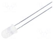 LED; white/blue; 5mm; bicolour,blinking; 30°; 3÷4.5VDC; 20mA OPTOSUPPLY