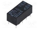 Relay: electromagnetic; DPDT; Ucoil: 12VDC; Icontacts max: 2A; PCB OMRON Electronic Components