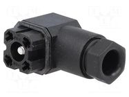 Connector: rectangular; G; plug; female; PIN: 4; 6A; 50V; IP65; tinned HIRSCHMANN