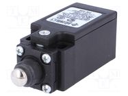 Limit switch; rubber seal,pin plunger Ø10mm; NO + NC; 10A; IP67 PIZZATO ELETTRICA