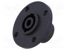 Socket; loudspeaker; male; round,with flange; PIN: 4; CLIFFCON S CLIFF