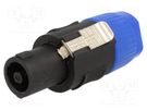 Plug; loudspeaker; female; PIN: 4; for cable; screw terminal CLIFF