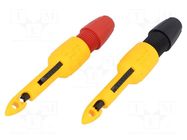 Measuring tip; 60VDC; red and black; Socket size: 4mm FLUKE