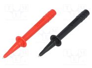 Probe tip; 10A; 1kV; red and black; Socket size: 4mm FLUKE