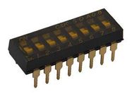 DIP SWITCH, 0.1A, 5VDC, 2 POS, SMD