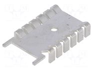 Heatsink: moulded; SOT32; L: 35.6mm; W: 22mm; H: 6.7mm; 21K/W; screw FISCHER ELEKTRONIK