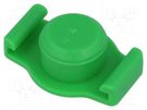 Syringe plug; 10ml; green; for syringes; silicone free; QuantX FISNAR