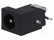 Connector: DC supply; socket; male; 5.5/2.1÷2.5mm; THT; black; 5A CLIFF