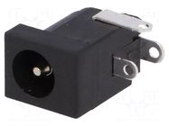 Connector: DC supply; socket; male; 5A; angled 90°; soldering CLIFF