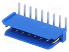 Socket; wire-board; male; PIN: 9; 2.54mm; THT; Dubox®; 3A; Layout: 1x9 Amphenol Communications Solutions