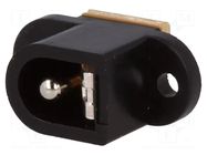 Connector: DC supply; socket; male; 5A; straight; soldering; 5.5mm CLIFF