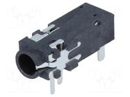 Connector: Jack 3,5mm; socket; female; ways: 4; THT; W: 6.7mm; H: 5mm CLIFF