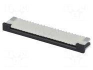 Connector: FFC/FPC; SMT; 50V; 0.5A; PIN: 22; 1mm; horizontal; 30mΩ JOINT TECH