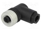 Plug; M12; PIN: 5; female; A code-DeviceNet / CANopen; for cable HIRSCHMANN