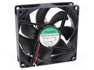 Fan: DC; axial; 12VDC; 92x92x25mm; 67.15m3/h; 28dBA; ball bearing SUNON