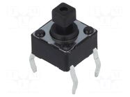 Microswitch TACT; SPST-NO; Pos: 2; 0.05A/12VDC; THT; none; 1N; 7.3mm DIPTRONICS
