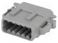 Connector: wire-wire; plug; female; DTM; PIN: 12; IP68; for cable DEUTSCH