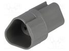 Connector: wire-wire; DT; male; plug; for cable; PIN: 3; grey; IP68 DEUTSCH