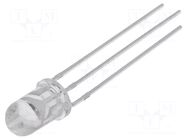 LED; red/blue; 5mm; 30°; Front: convex; 1.8÷2.6/2.9÷3.6VDC; round OPTOSUPPLY