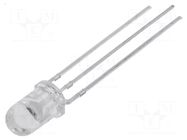 LED; red/yellow-green; 5mm; 330÷750mcd; 30°; Front: convex; round OPTOSUPPLY