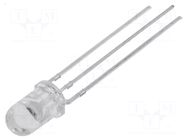 LED; red/yellow-green; 5mm; 330÷750mcd; 30°; Front: convex; round OPTOSUPPLY