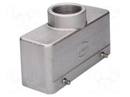 Enclosure for connectors: HDC; size 24B; for cable; IP65; M32 HARTING