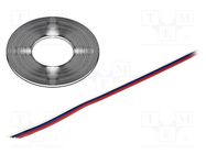 Wire: ribbon; TLWY; 4x0.124mm2; stranded; Cu; unshielded; PVC; 150V TECHNOKABEL