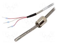 Sensor: temperature; Pt100; 100Ω; cl.A; 0÷400°C; Leads: leads x3 GUENTHER