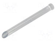 Fiber for LED; Ø5mm; L: 6.6mm; round; Front: flat; straight MENTOR