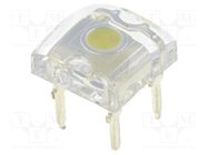LED Super Flux; 7.62x7.62mm; white cold; 7500÷9000mcd; 140°; 30mA OPTOSUPPLY