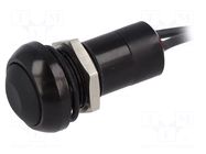 Switch: push-button; Pos: 2; SPST-NO; 2A/125VAC; 4A/12VDC; OFF-ON APEM