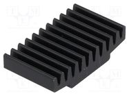 Heatsink: extruded; black; L: 17mm; W: 30mm; H: 7.5mm; 17K/W; anodized FISCHER ELEKTRONIK