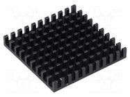 Heatsink: extruded; BGA; black; L: 40mm; W: 40mm; H: 6mm; aluminium FISCHER ELEKTRONIK