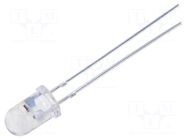 LED; yellow; 5mm; candle light effect,blinking; 4500÷5800mcd; 30° OPTOSUPPLY