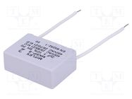 Capacitor: polypropylene; motors, run; 2uF; 400VAC; Pitch: 37.5mm 