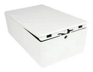 ENCLOSURE, ELECTRONIC, ABS, WHITE