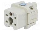 Connector: HDC; contact insert; female; HTS HA; PIN: 5; 4+PE; size 1 TE Connectivity