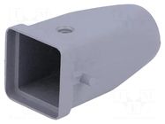 Enclosure: for HDC connectors; HTS; size 1; zinc alloy; PG11 TE Connectivity