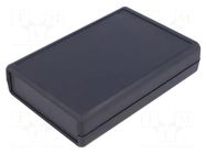 Enclosure: with panel; 1593; X: 75mm; Y: 111mm; Z: 25mm; ABS; black HAMMOND
