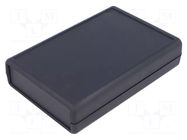 Enclosure: with panel; 1593; X: 75mm; Y: 111mm; Z: 25mm; ABS; black HAMMOND