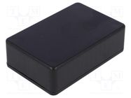 Enclosure: multipurpose; X: 56mm; Y: 85mm; Z: 25mm; 1591S; ABS; black HAMMOND