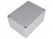 Enclosure: multipurpose; X: 90mm; Y: 120mm; Z: 60mm; 1554; grey HAMMOND